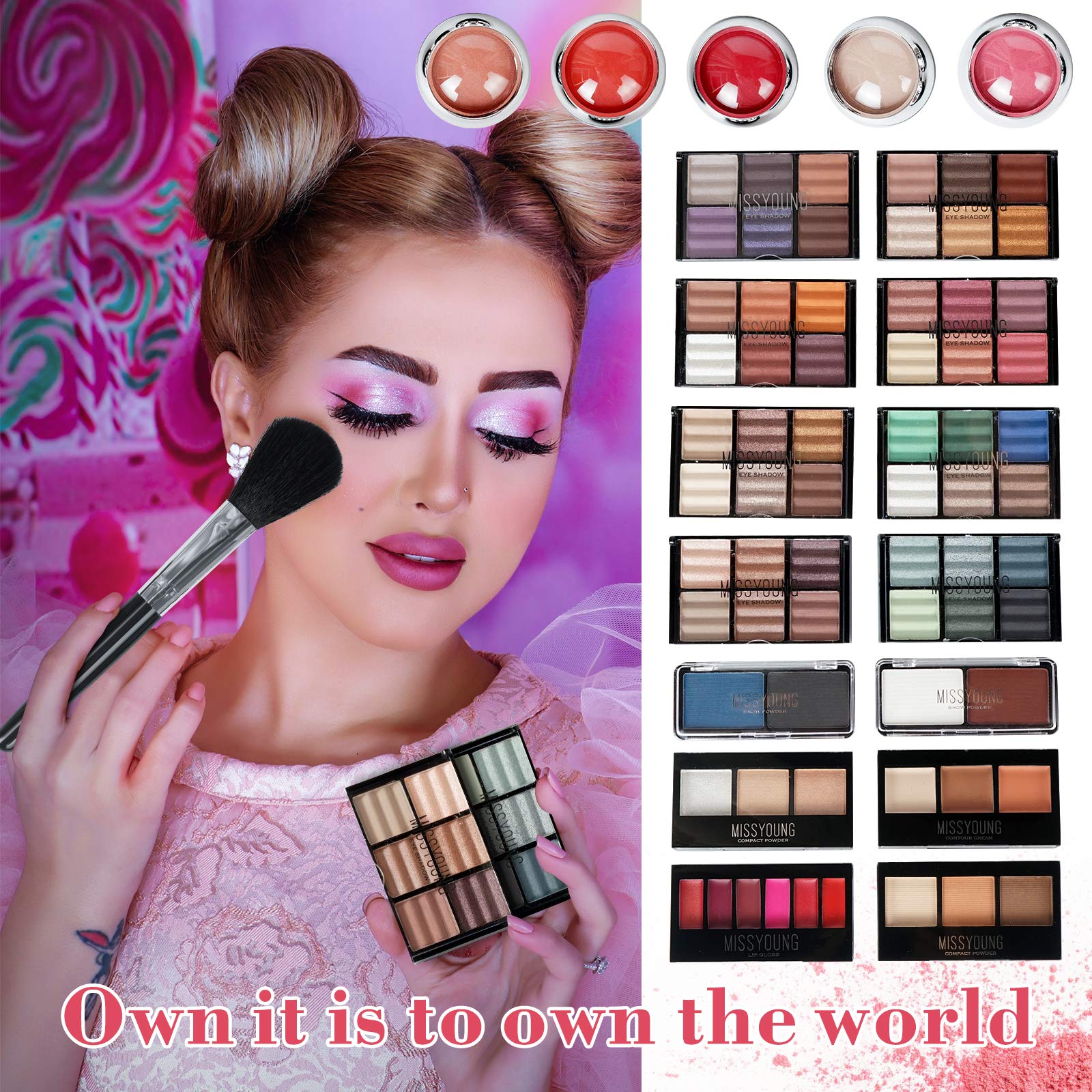 FantasyDay All-in-one Holiday Makeup Gift Set | Complete Starter Kit for Women