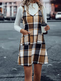 Fashion Pocket Street Casual Women's Braces Skirt