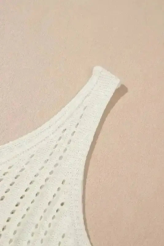 White Beach Breeze Crochet Dress Women UK | S–XL