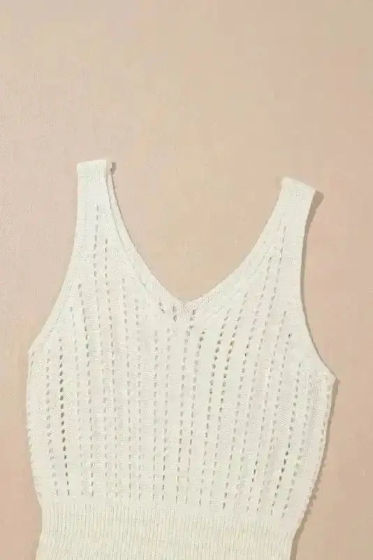 White Beach Breeze Crochet Dress Women UK | S–XL