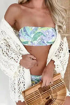 White Hooded Beach Cover-Up Open Knit Women UK | S–XL