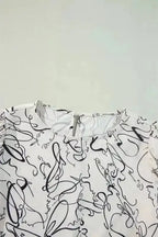 Abstract Print Balloon Sleeve Blouse Women UK | Chic
