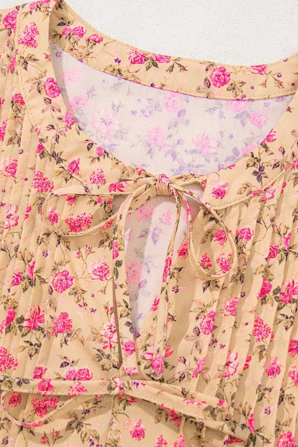 Floral Half Sleeve Boho Casual Puff Blouse Women UK