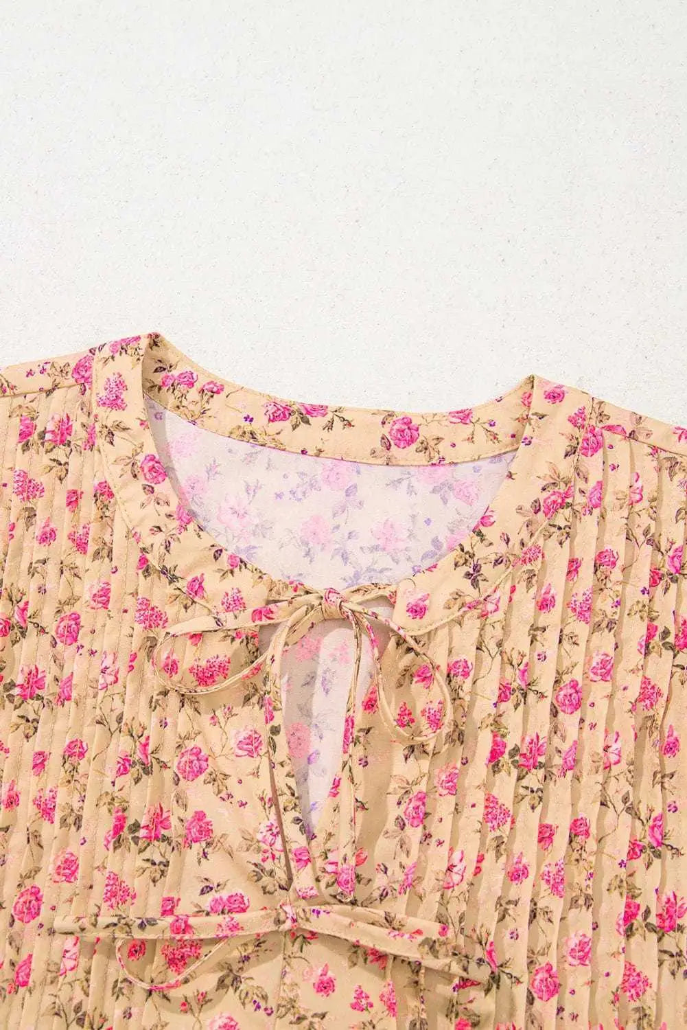 Floral Half Sleeve Boho Casual Puff Blouse Women UK