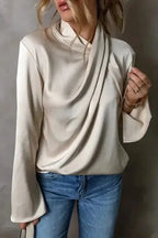 Satin Crossover Front Elegant Blouse Women UK | Backless