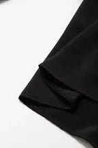 Black Lace Sleeve V-Neck Blouse Women UK | Elegant