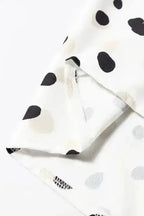 Polka Dot V-Neck Casual Blouse Women UK | All Over Print