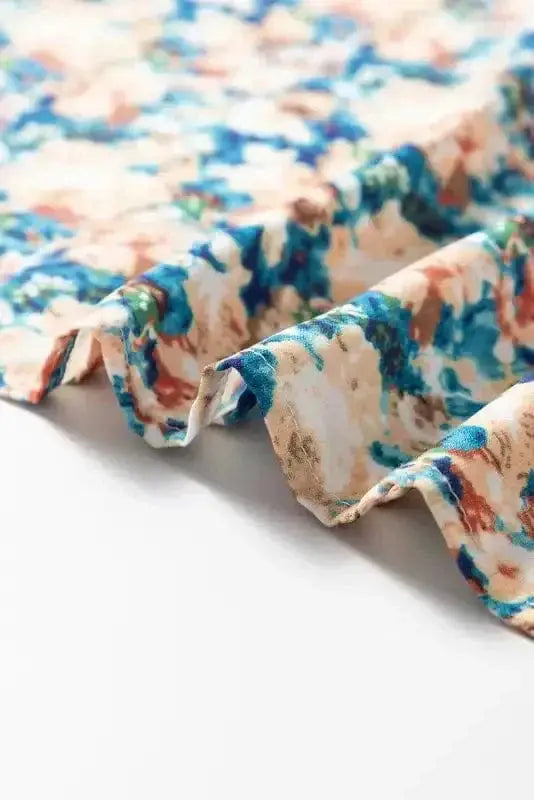 Floral Petal Print Puff Sleeve Blouse Women UK | Spring