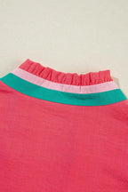 Colour Block V-Neck Puff Sleeve Blouse Women UK | Vibrant