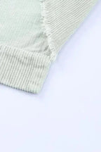 Sky Blue Raw Hem Cropped Corduroy Jacket Women UK