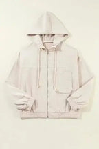 Teal Hooded Corduroy Jacket Women UK