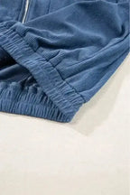 Teal Hooded Corduroy Jacket Women UK