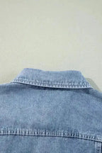 Frayed Hem Denim Jacket Women UK