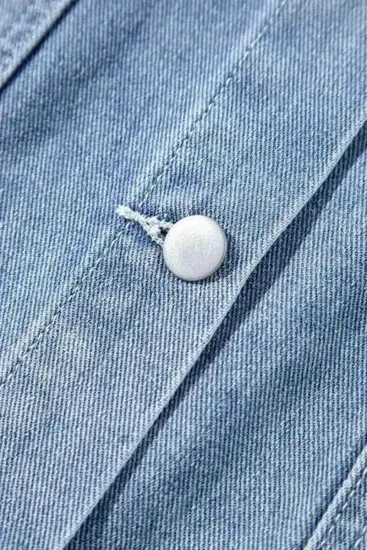 Frayed Hem Denim Jacket Women UK