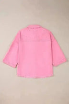 Pearl Beaded Denim Jacket Women UK