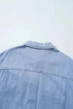 Plaid Oversized Denim Jacket Women UK