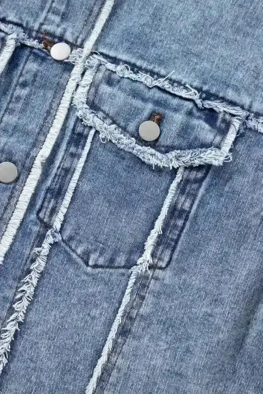 Tartan Plaid Denim Jacket Women UK
