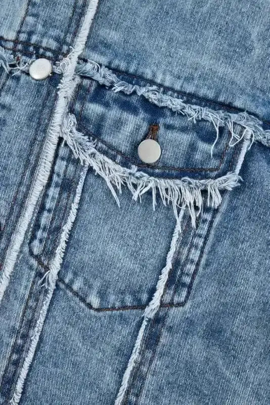 Tartan Plaid Denim Jacket Women UK