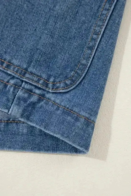 Lapel Denim Jacket Women UK