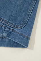 Lapel Denim Jacket Women UK