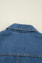 Lapel Denim Jacket Women UK