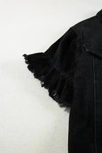 Raw Hem Denim Jacket Women UK