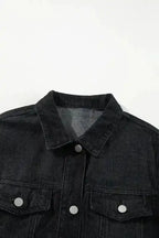 Raw Hem Denim Jacket Women UK