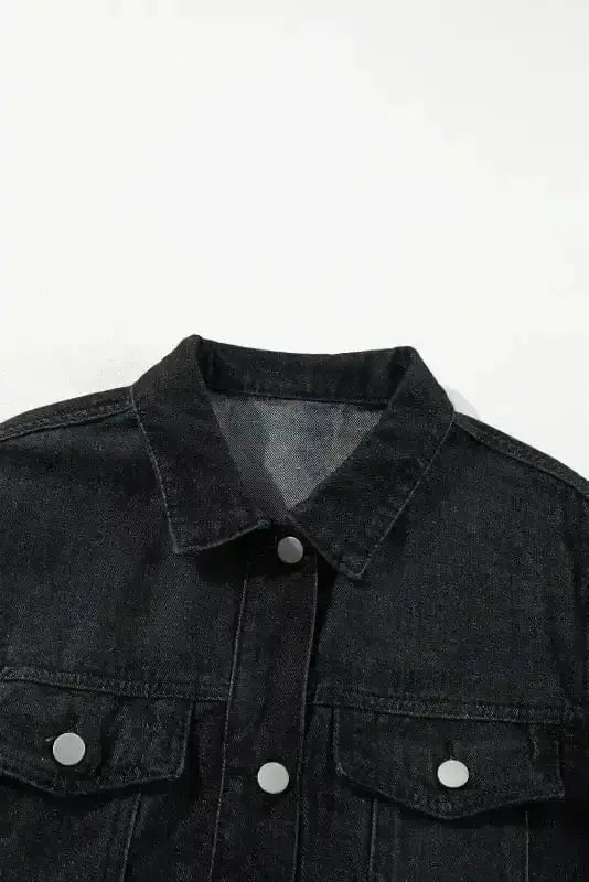 Raw Hem Denim Jacket Women UK