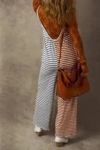 Citrus Chic Two-Tone Jumpsuit