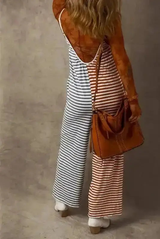 Citrus Chic Two-Tone Jumpsuit