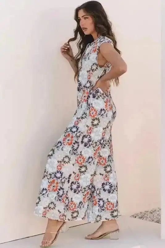 Lush Floral Statement Jumpsuit