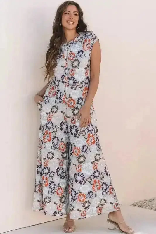 Lush Floral Statement Jumpsuit