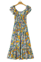 Yellow Floral Elegant Jumpsuit