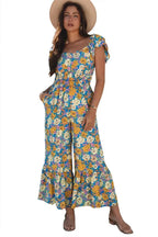 Yellow Floral Elegant Jumpsuit