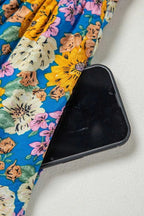 Yellow Floral Elegant Jumpsuit