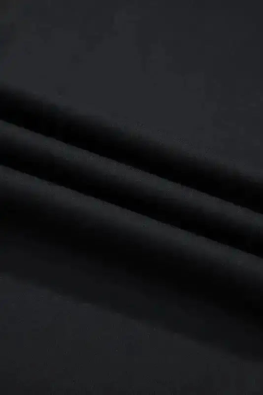 Black V-Waist Flared Leggings
