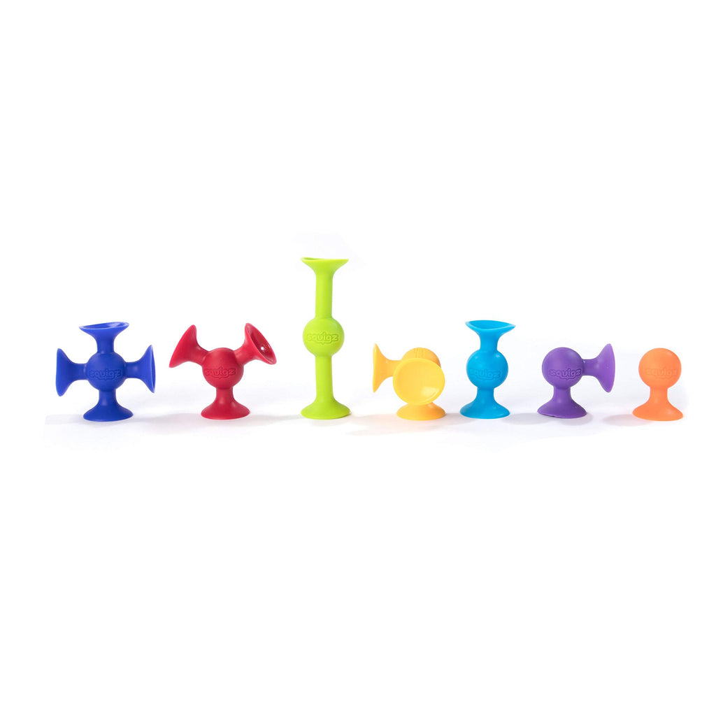 Fat Brain Toys Squigz Deluxe Set – 50-Piece Suction Toys for Kids 3+