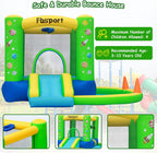 FBSPORT 5-in-1 Galaxy Bounce Castle – Indoor/Outdoor Inflatable for Kids