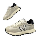 Men'S Casual Sports Shoes - Black with White Laces, Rubber Sole, Low Top, Lace-Up Design