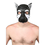 Mr S Leather NEOPRENE FRISKY Puppy Hood | Black & White