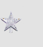 3D LED Christmas Tree Topper Star | Snowflake Projector | Glitter Silver & Gold | Rotating Light | Home Xmas Decoration | Michan Direct