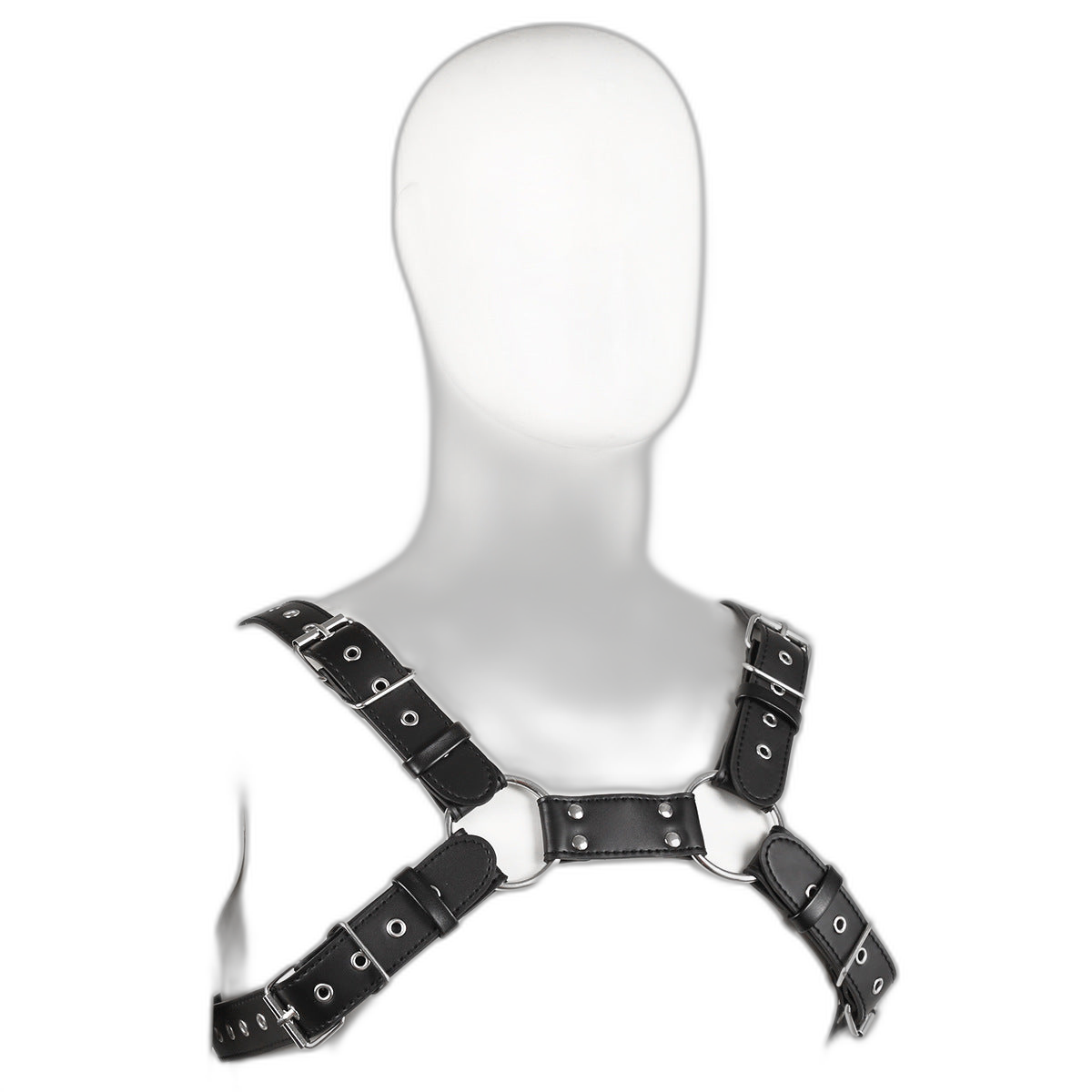 Buckle Strap Leather Chest Harness