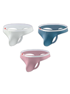 3 Pack Men's Ice Silk Sexy U-Shaped Pouch Kiss Thong