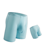 2 Pack Men's Mesh Transparent Sports Fitness Loose Boxer Briefs