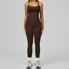 Women's Vest And Pants Color-blocking Yoga Set