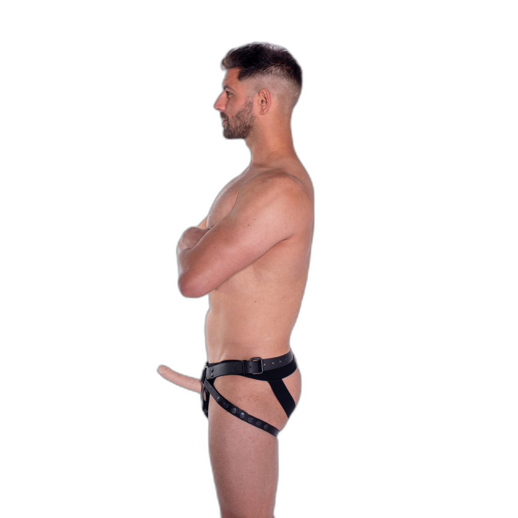 Prowler RED Leather Dong Harness Black