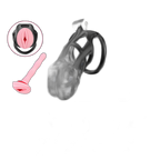 Cosmas - Male Chastity Device - Cock Cage - Chastity Cage With Catheter