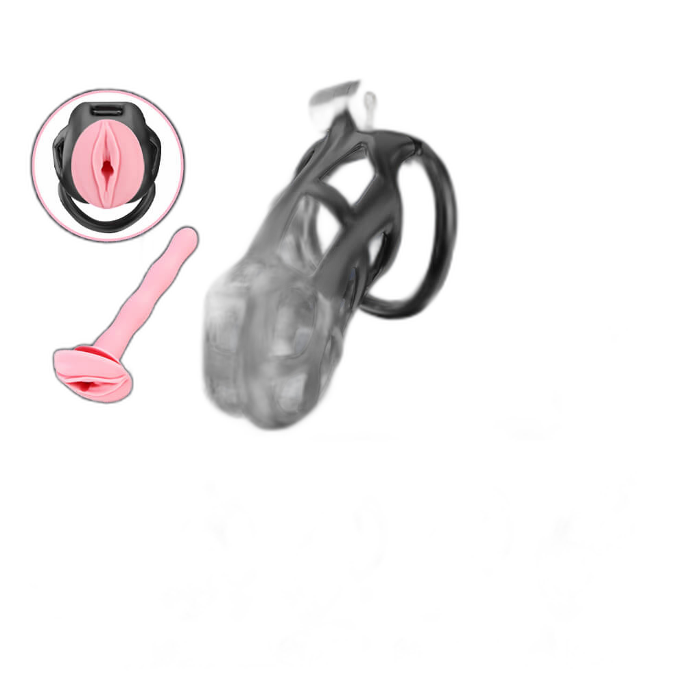 Cosmas - Male Chastity Device - Cock Cage - Chastity Cage With Catheter