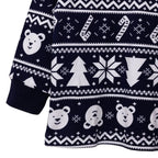 HelloBaby Boys Long Sleeve Pyjamas Set Christmas Crew Neck Long Leg Long Sleeve - Navy Blue