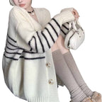 Collar Button Cardigan Autumn Classic Style Outer Sweater